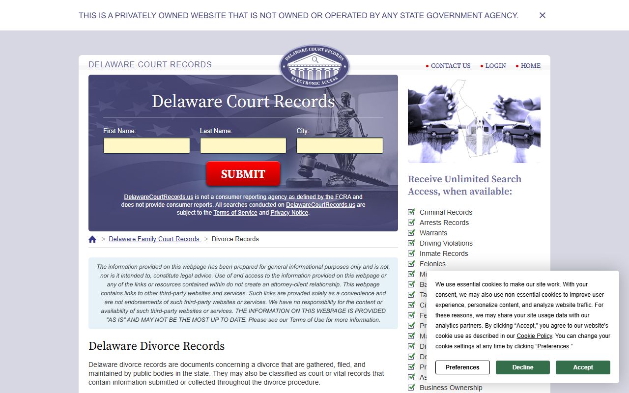 Seaford Dissolution Of Marriage records guide