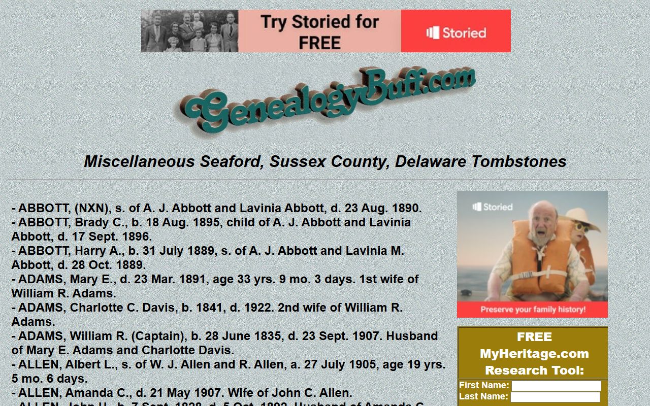 Seaford Dissolution Of Marriage genealogy